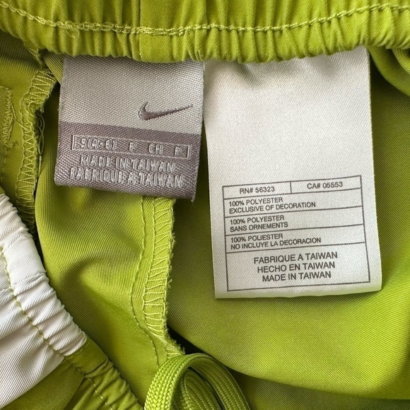 NIKE Lime Green and White Active Shorts | Size Small - Picture 5 of 6